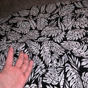 Black and White Palm Tree Tank Top